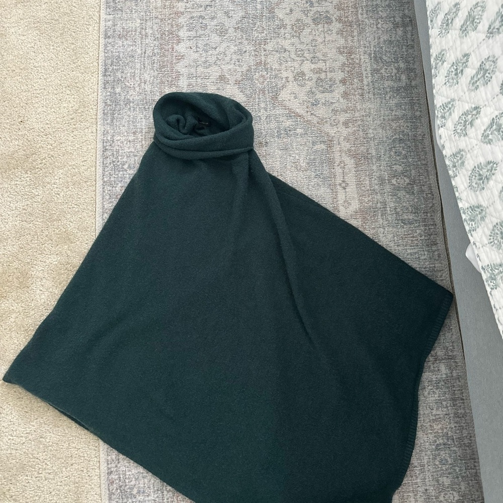 Ann Taylor Dark Green Poncho Sweater